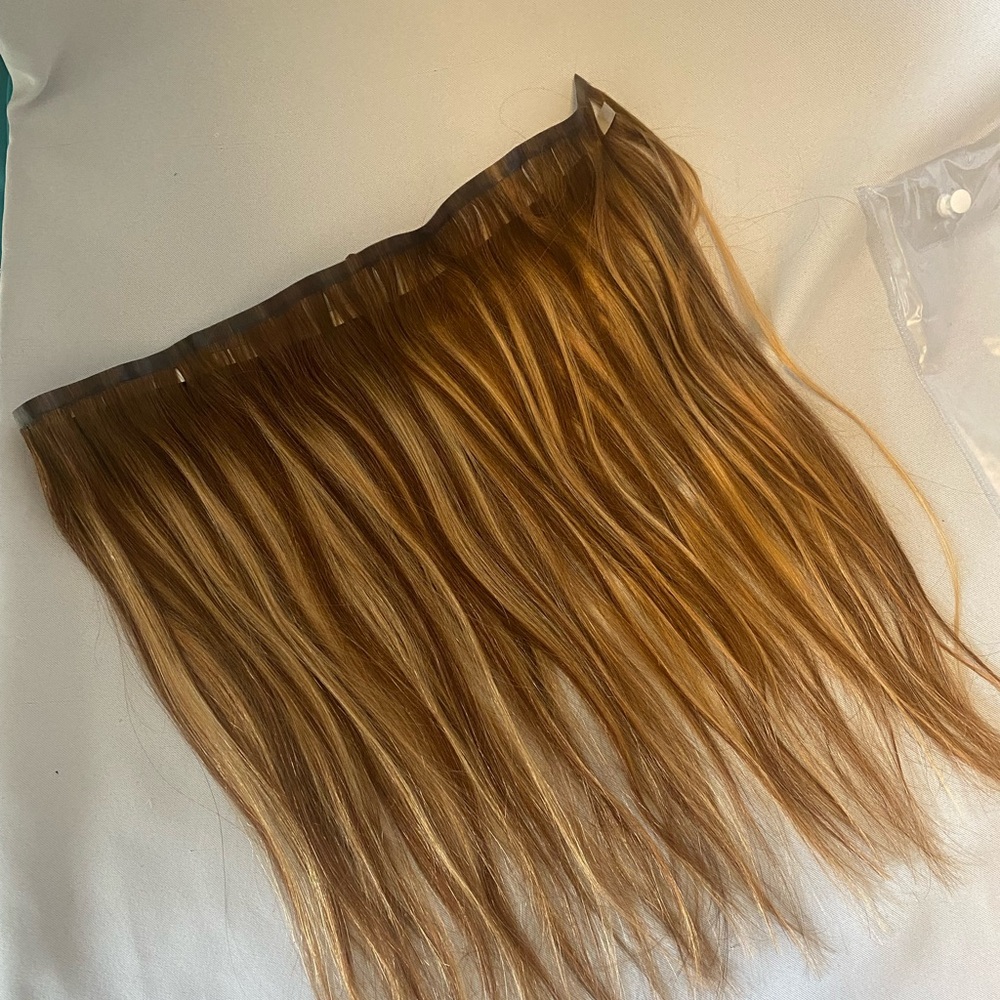 Luxurious  💯 Human Hair, Laser 48” Wide tape Extension G- Brown -G Blonde H/L